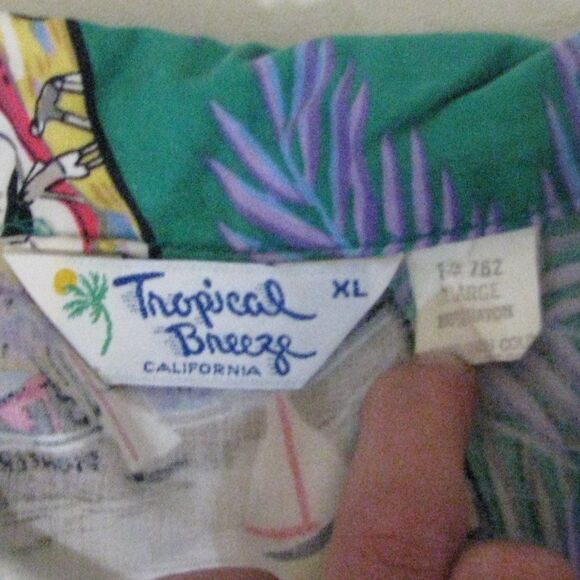 Vintage Tropical Breeze Landscapes Hawaiian Shirt - Picture 6 of 10